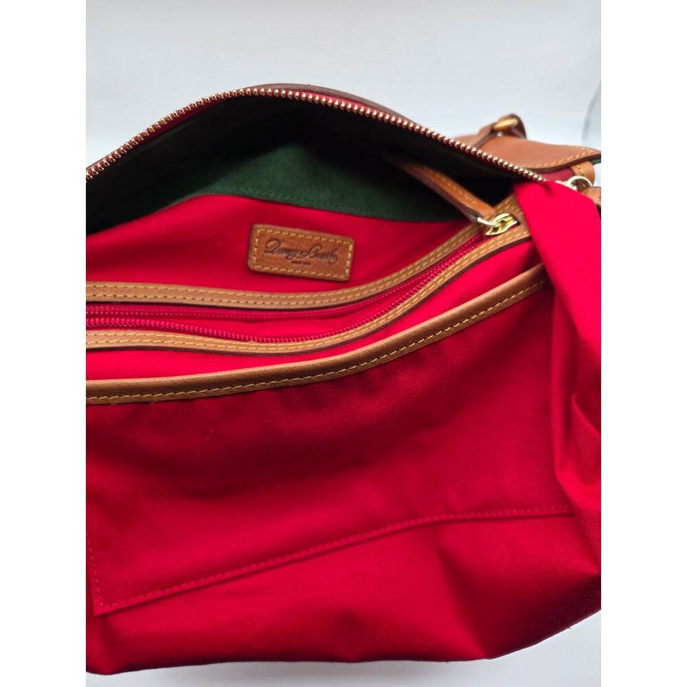 NWT Dooney & Bourke Florentine Leather Satchel Natural Brown Crossbody Bag - Picture 12 of 16